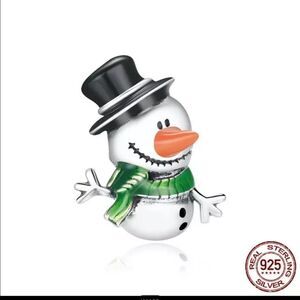 S925 SNOWMAN CHARM 